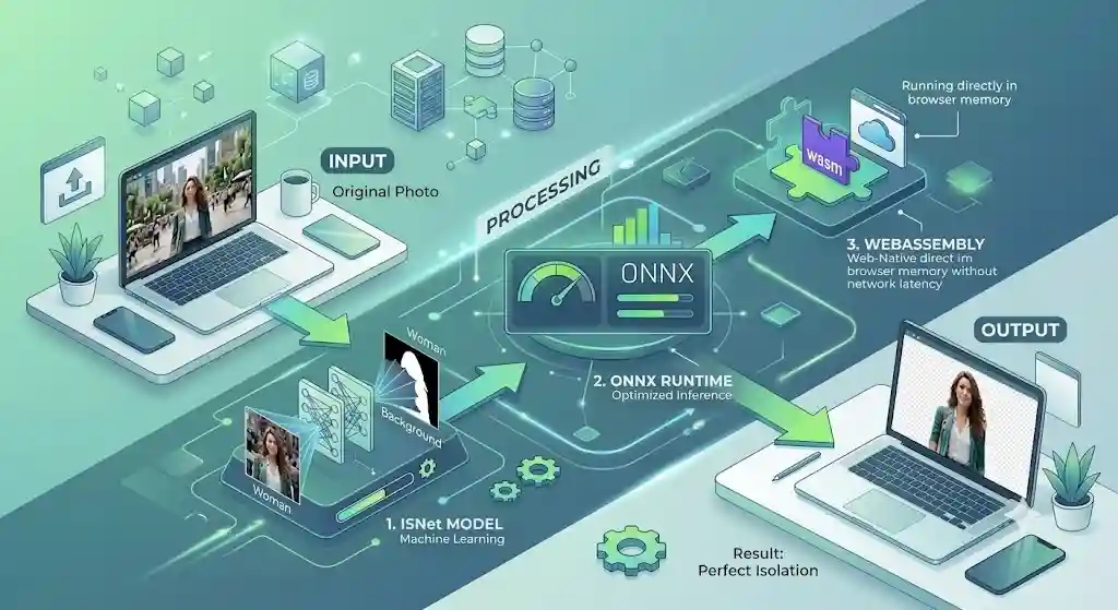 How AI Background Removal Works: ISNet, ONNX Runtime, and WebAssembly Explained